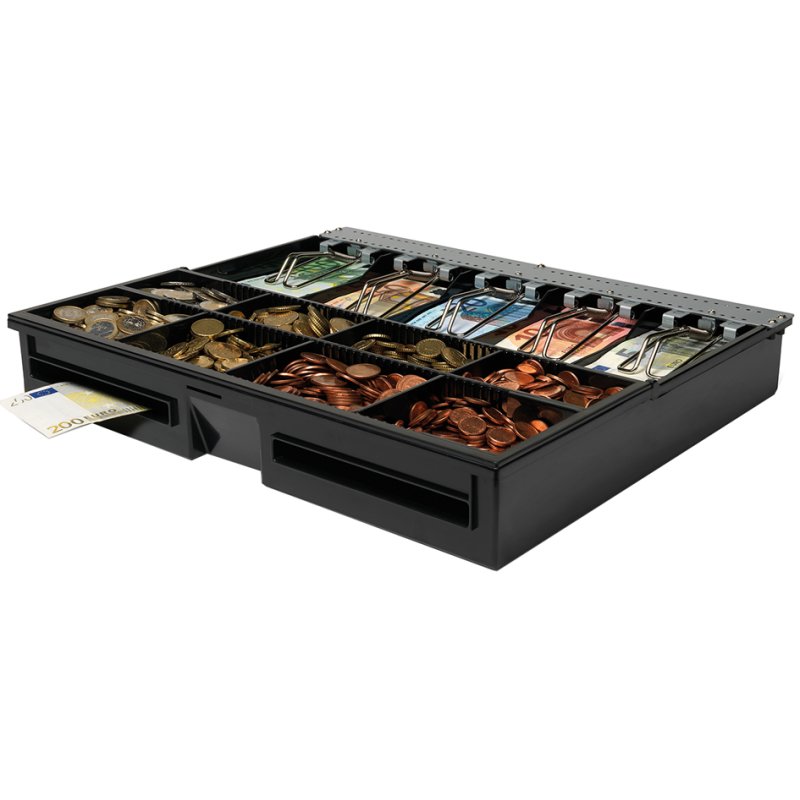 Safescan boîte de caisse 4646-T, noir, 410×350×64 mm